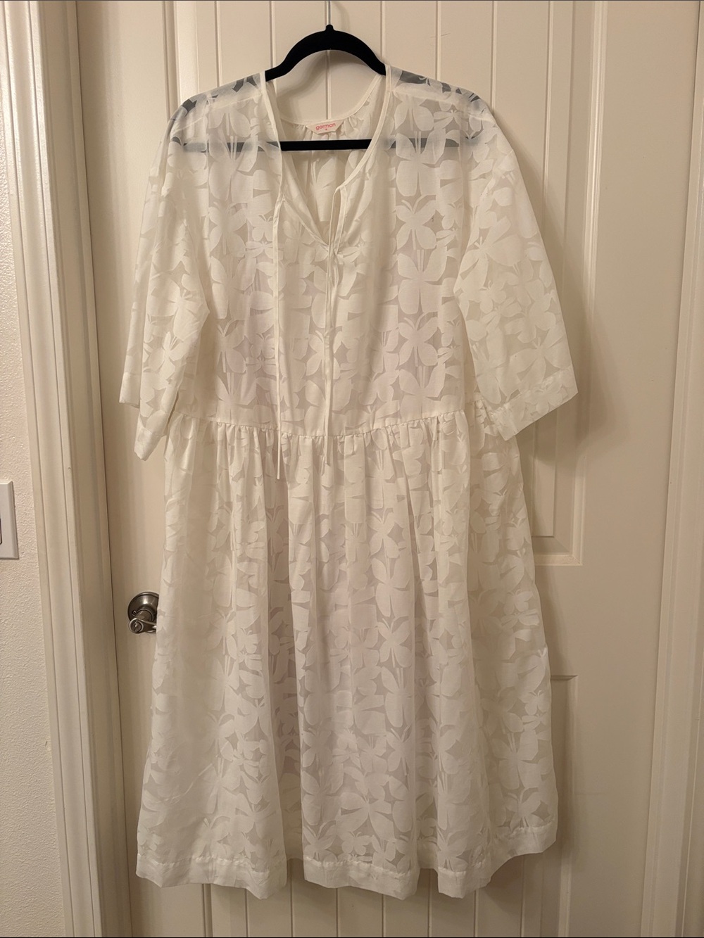 gorman White Floral Overlay Dress